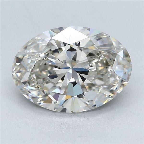 2.66ct I VVS2 Rare Carat Ideal Cut Oval Lab Grown Diamond