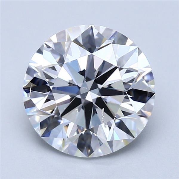 2.22ct D SI2 Rare Carat Ideal Cut Round Diamond