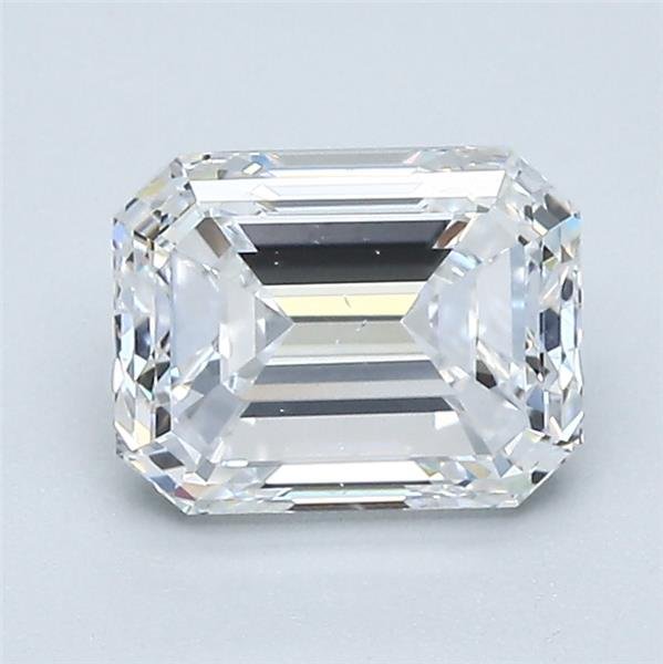 1.42ct D SI1 Very Good Cut Emerald Diamond