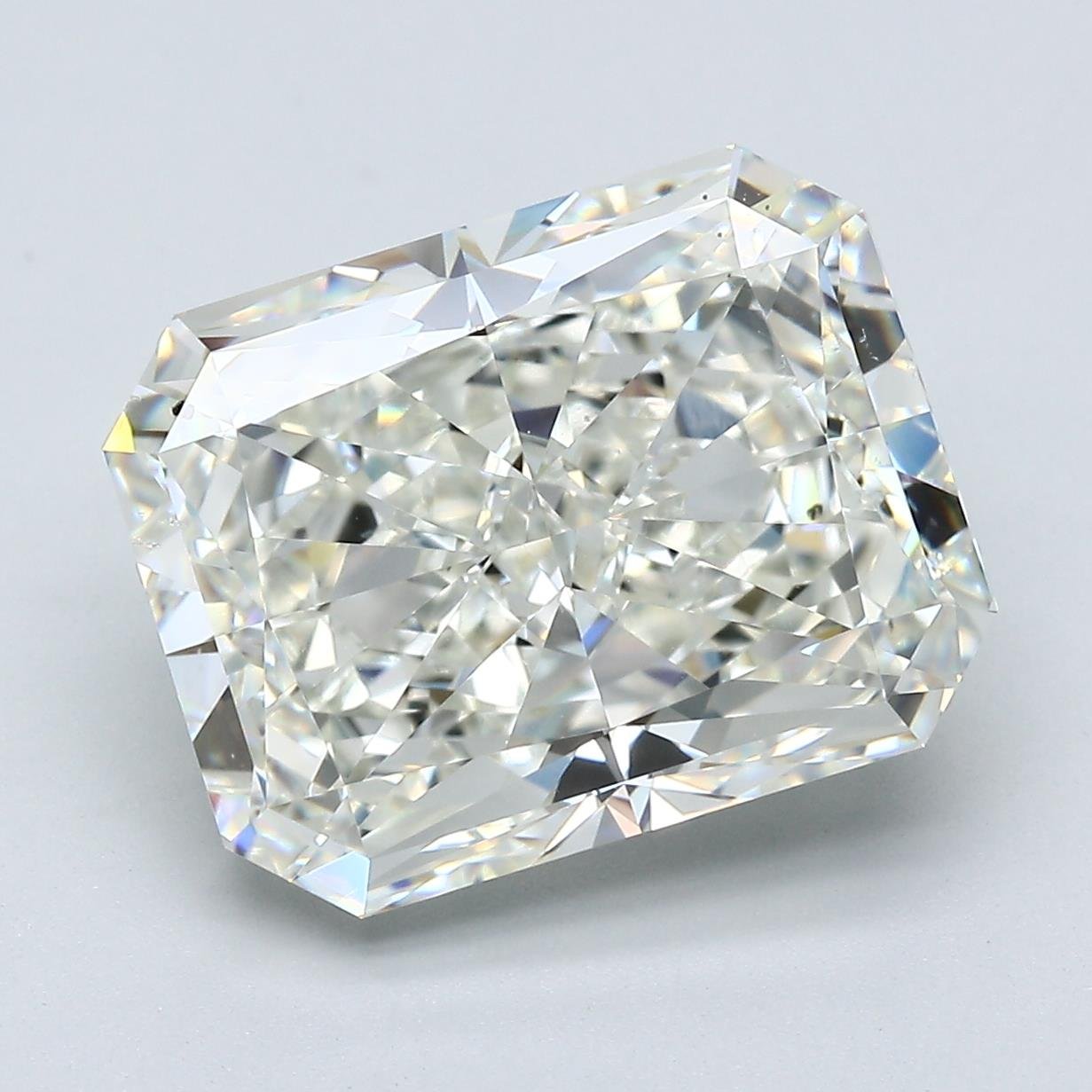 8.02ct J SI1 Rare Carat Ideal Cut Radiant Diamond
