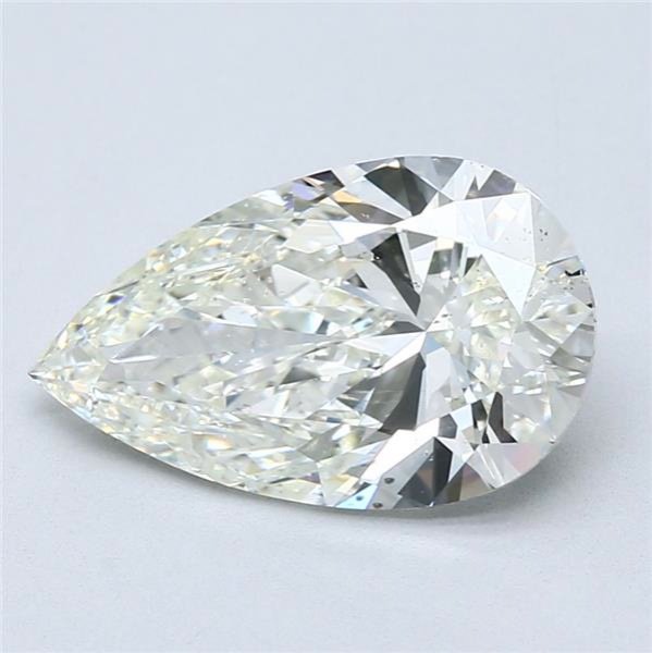 3.60ct J SI2 Rare Carat Ideal Cut Pear Diamond