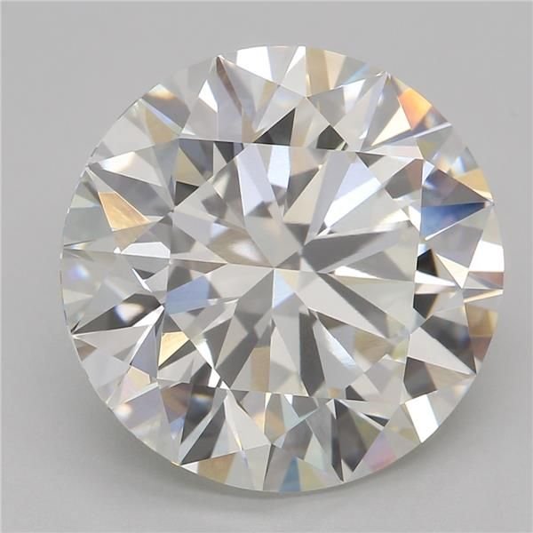 5.06ct G VVS2 Rare Carat Ideal Cut Round Lab Grown Diamond