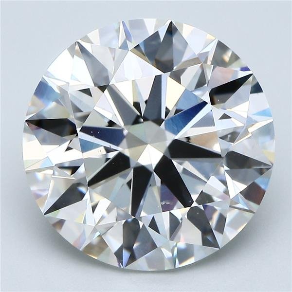 7.03ct F SI1 Rare Carat Ideal Cut Round Diamond