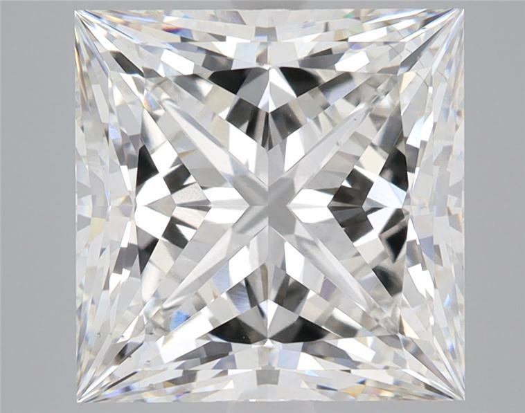 5.31ct G VS2 Rare Carat Ideal Cut Princess Lab Grown Diamond