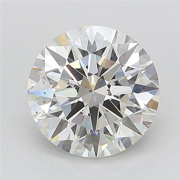 2.11ct F VS2 Rare Carat Ideal Cut Round Lab Grown Diamond