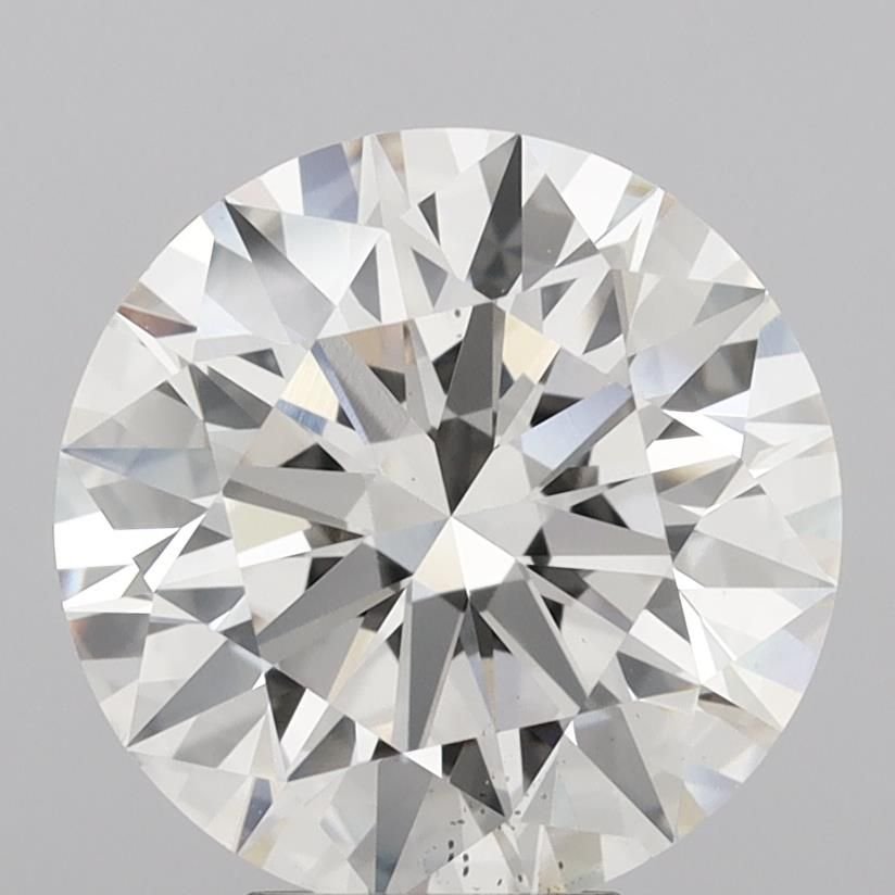 5.21ct K VS2 Rare Carat Ideal Cut Round Diamond