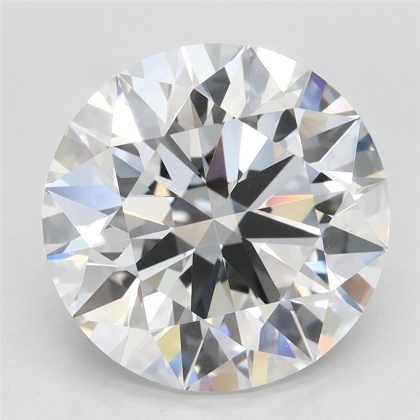 4.17ct D VVS1 Rare Carat Ideal Cut Round Lab Grown Diamond