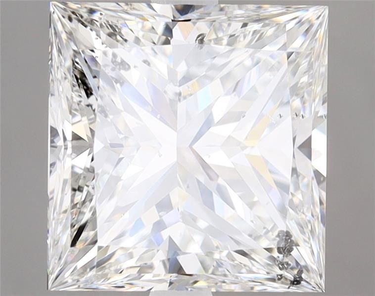 3.03ct F SI2 Rare Carat Ideal Cut Princess Diamond