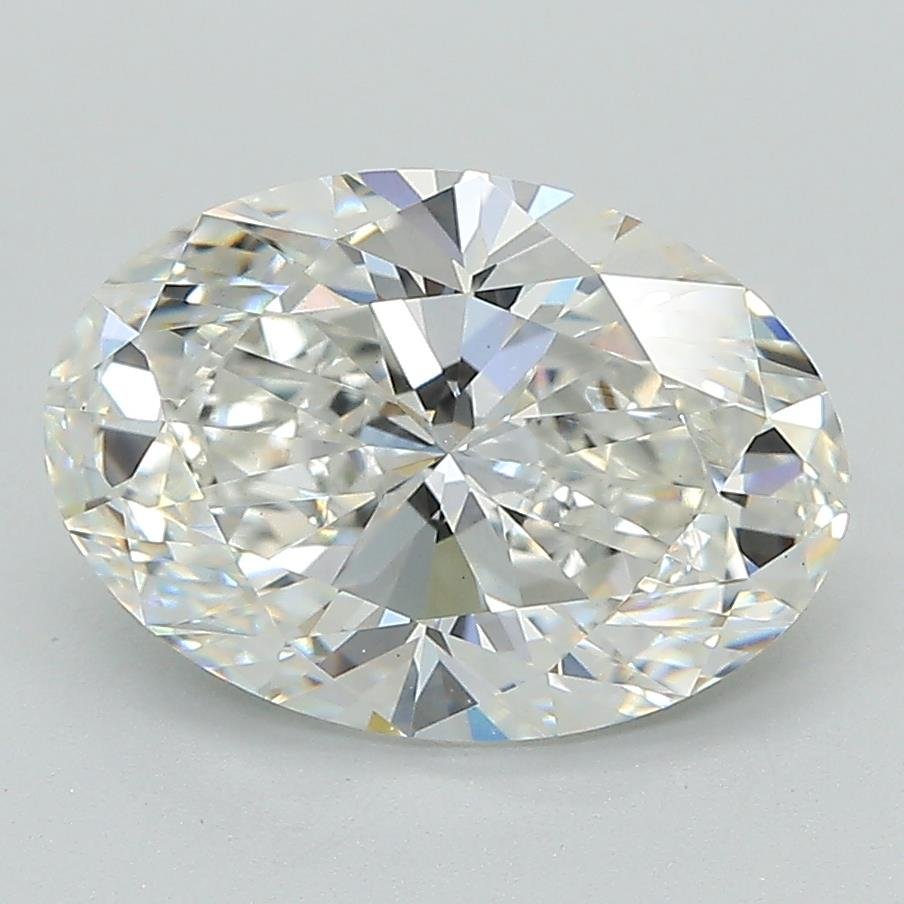 3.07ct F VS1 Rare Carat Ideal Cut Oval Lab Grown Diamond
