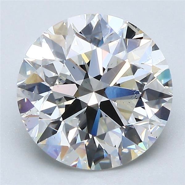 3.01ct H SI1 Rare Carat Ideal Cut Round Diamond