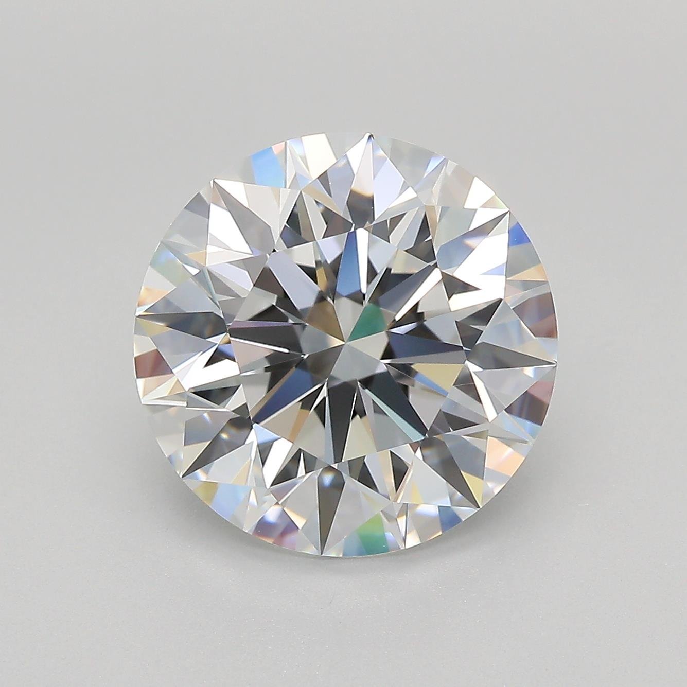 5.54ct E VVS1 Rare Carat Ideal Cut Round Lab Grown Diamond