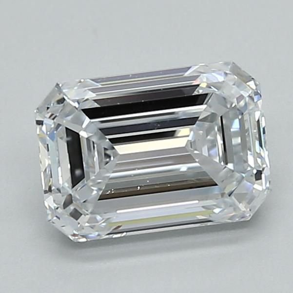 1.55ct F IF Rare Carat Ideal Cut Emerald Lab Grown Diamond
