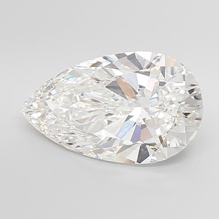 7.03ct F VVS2 Very Good Cut Pear Lab Grown Diamond