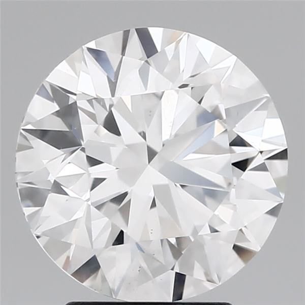 3.06ct D SI2 Rare Carat Ideal Cut Round Diamond