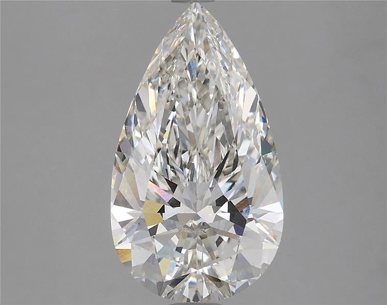 3.30ct H VS2 Rare Carat Ideal Cut Pear Lab Grown Diamond