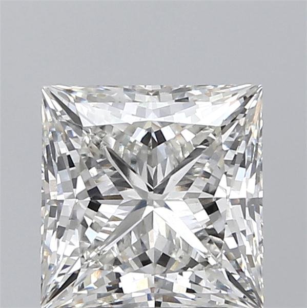 3.34ct H VS2 Rare Carat Ideal Cut Princess Lab Grown Diamond