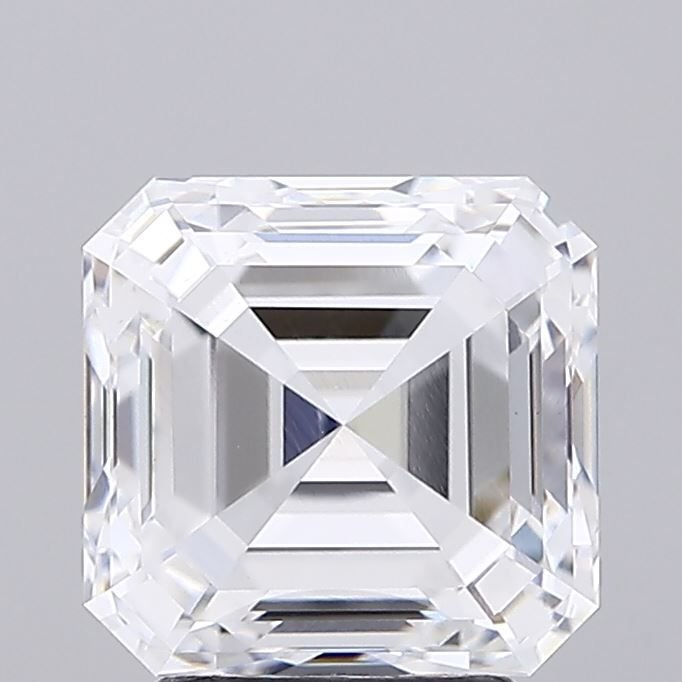 3.93ct D VVS2 Rare Carat Ideal Cut Asscher Lab Grown Diamond