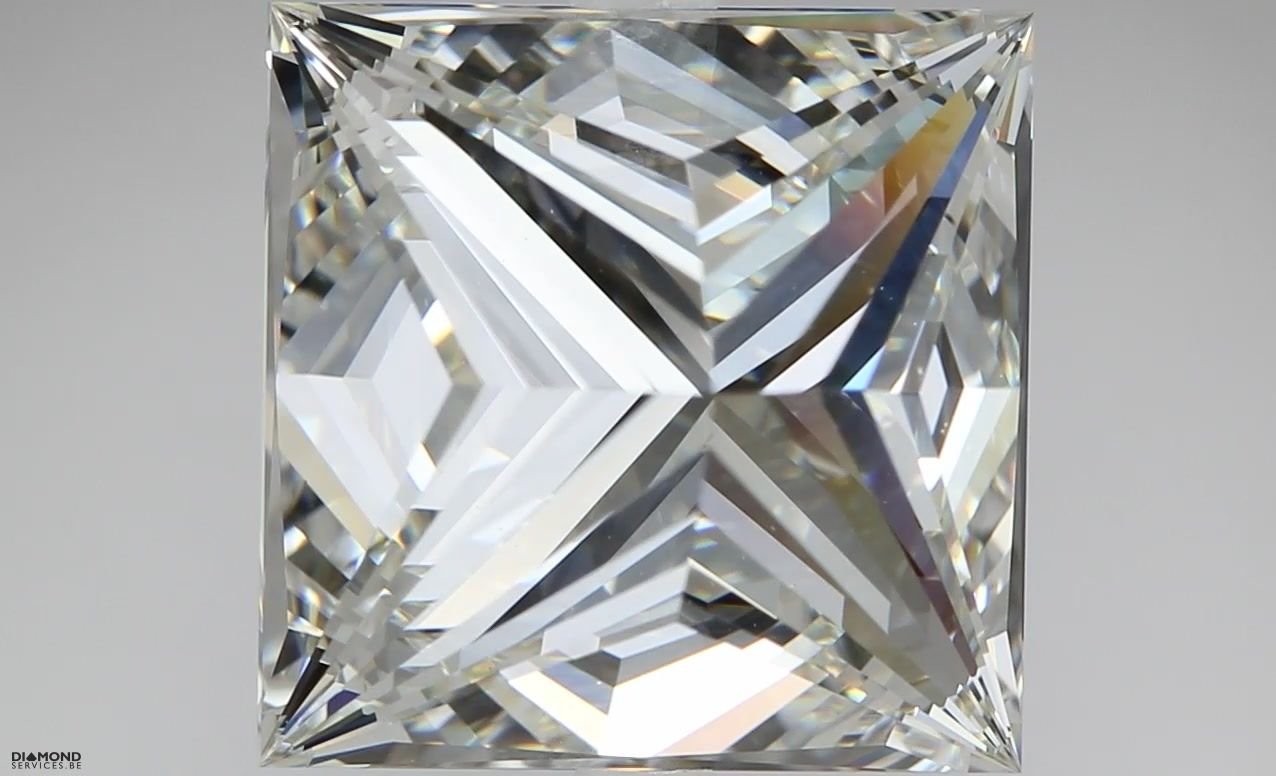 5.01ct H VVS2 Rare Carat Ideal Cut Princess Diamond