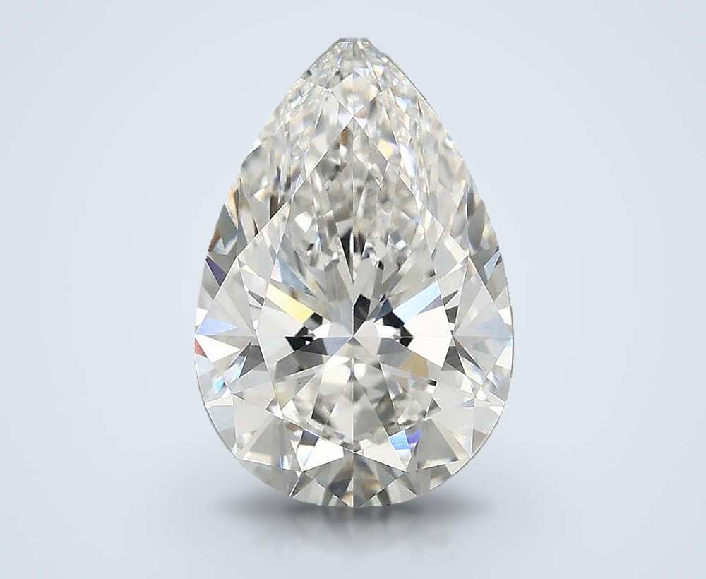 3.95 Carat Pear Lab Diamond