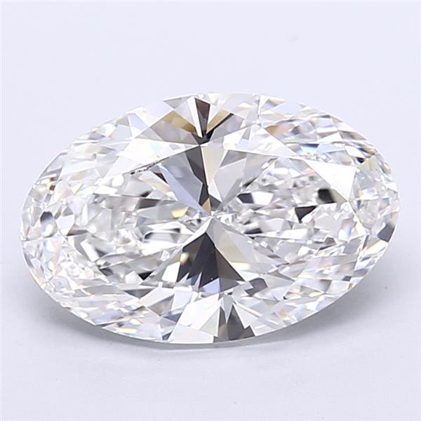 3.01ct F VS2 Rare Carat Ideal Cut Oval Lab Grown Diamond