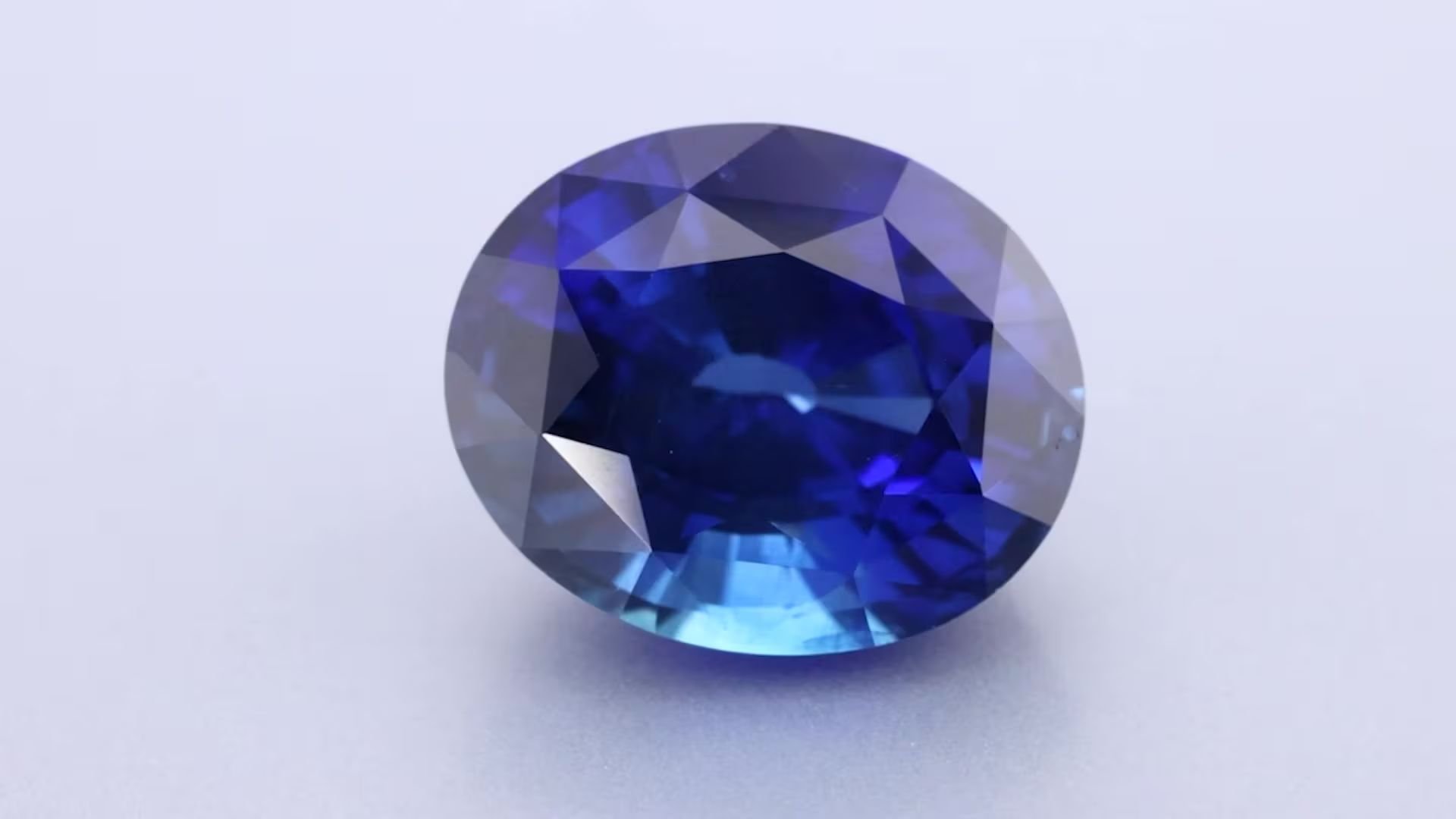 6.32 Carat Blue Oval Sapphire