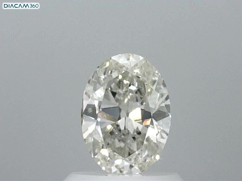 0.78ct K SI1 Very Good Cut Oval Diamond