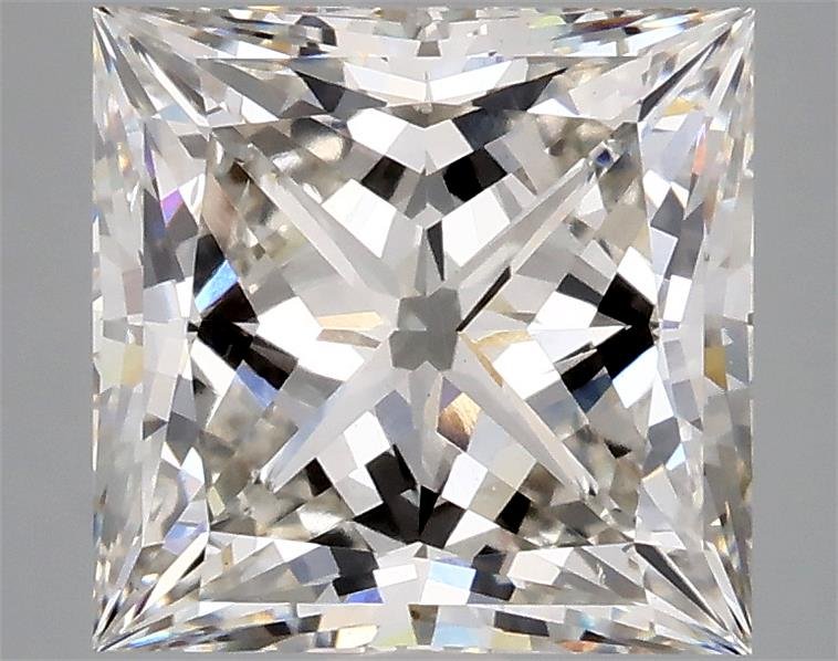 4.09ct H VS2 Rare Carat Ideal Cut Princess Lab Grown Diamond