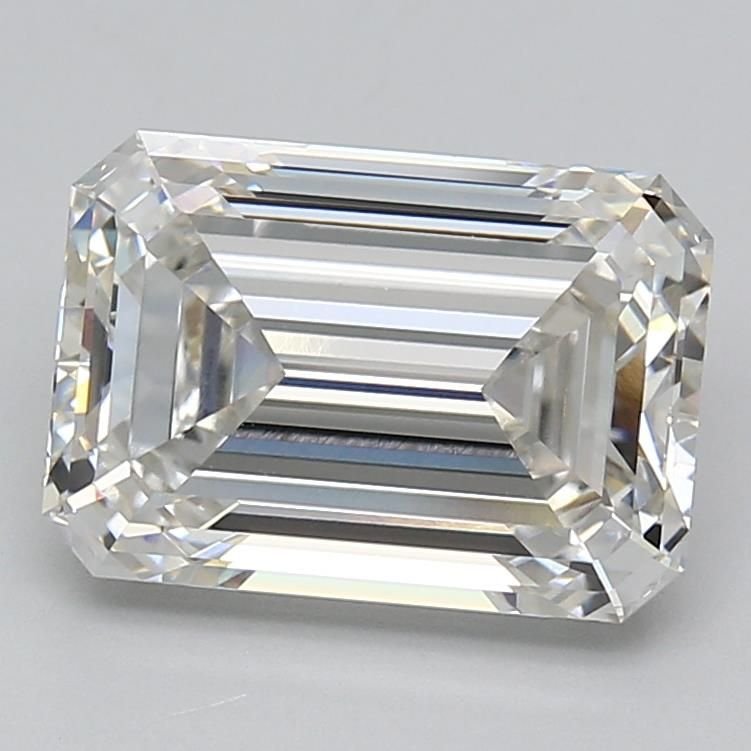 5.09ct G VVS2 Rare Carat Ideal Cut Emerald Lab Grown Diamond