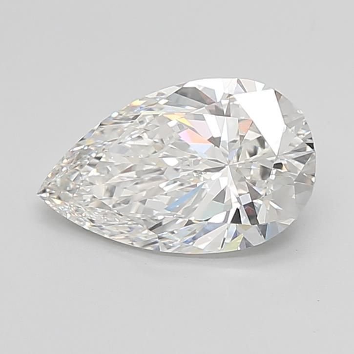 3.50ct F VVS2 Rare Carat Ideal Cut Pear Lab Grown Diamond