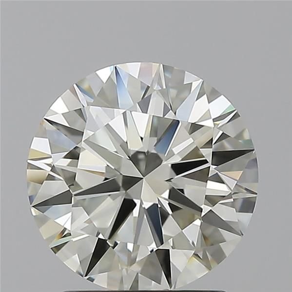 2.01ct K VVS2 Rare Carat Ideal Cut Round Diamond