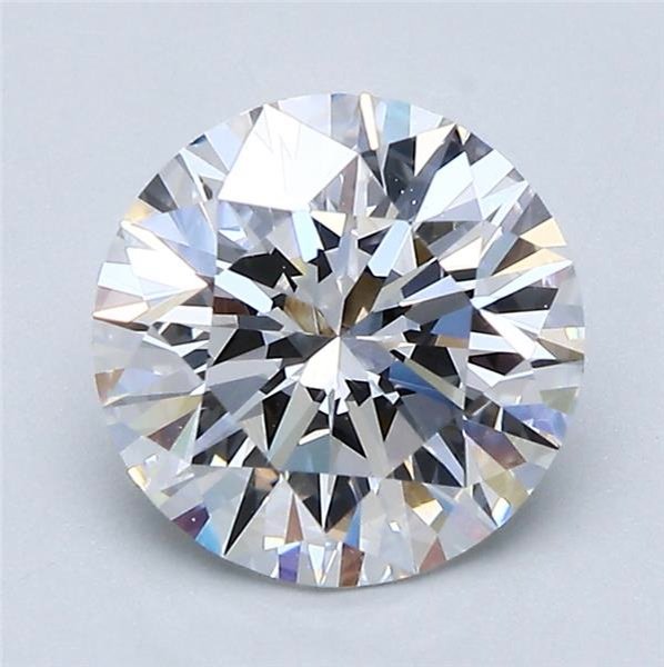 2.03ct E VVS2 Rare Carat Ideal Cut Round Diamond