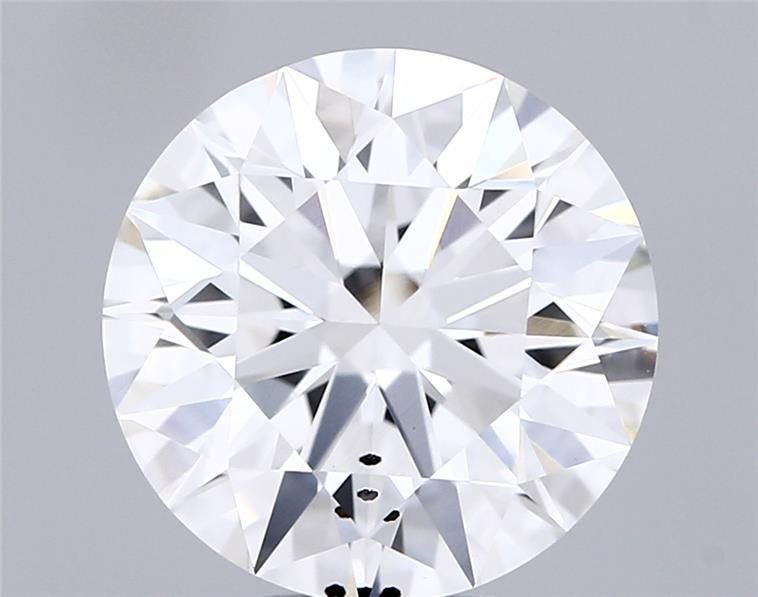 5.03ct F SI1 Rare Carat Ideal Cut Round Lab Grown Diamond