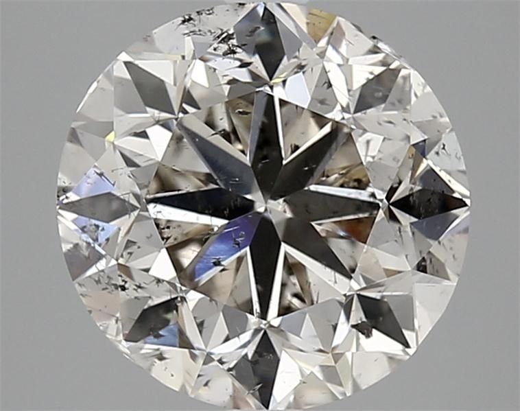 3.01ct J SI2 Good Cut Round Diamond