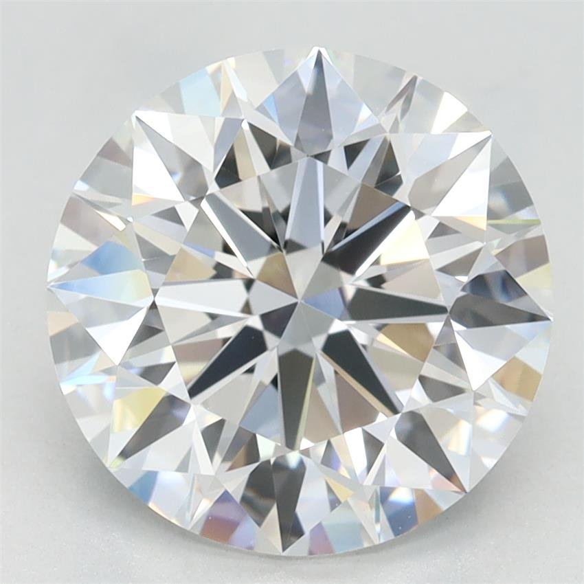 3.26ct D VVS1 Rare Carat Ideal Cut Round Lab Grown Diamond