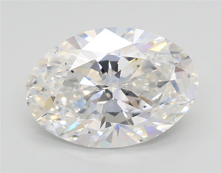 2.00ct E VS2 Rare Carat Ideal Cut Oval Lab Grown Diamond