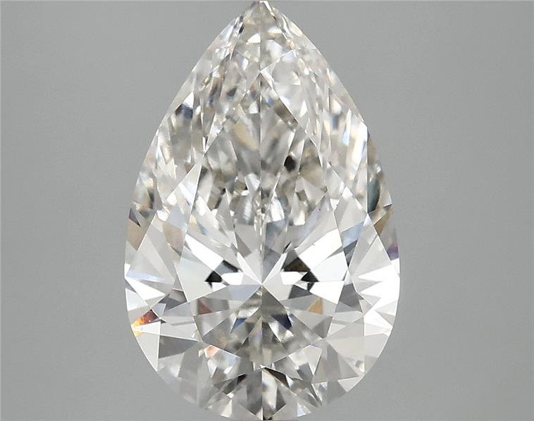 3.09ct H VS2 Rare Carat Ideal Cut Pear Lab Grown Diamond