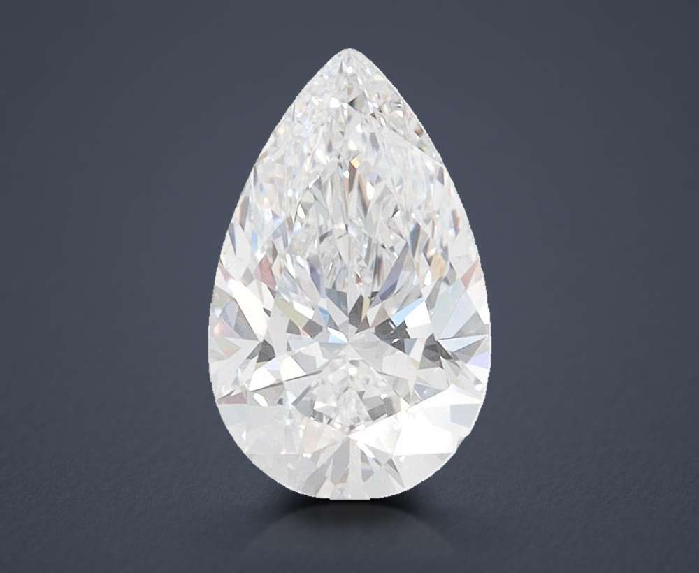 1.37 Carat Pear Lab Diamond