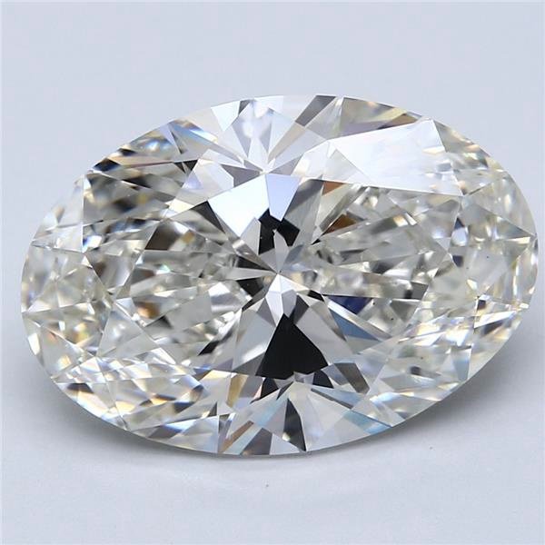 8.16ct H VS1 Rare Carat Ideal Cut Oval Lab Grown Diamond