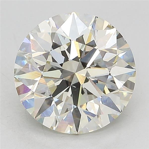 3.01ct J VS2 Very Good Cut Round Lab Grown Diamond