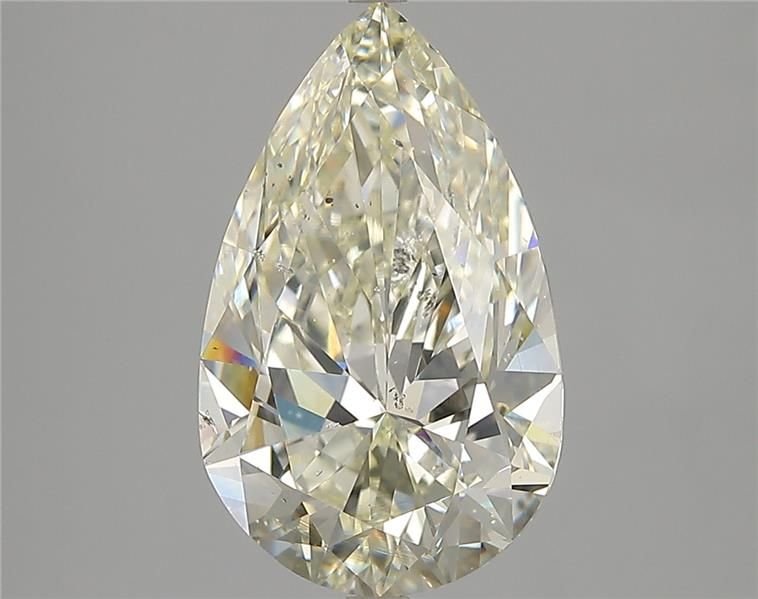 4.01ct K SI2 Rare Carat Ideal Cut Pear Diamond