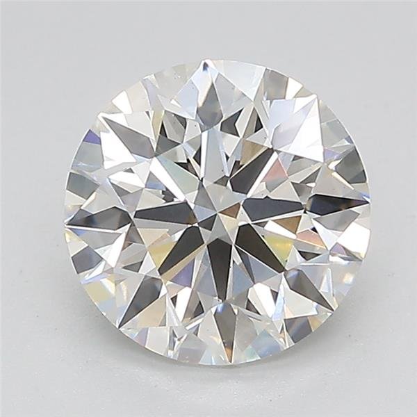 2.14ct F VS2 Rare Carat Ideal Cut Round Lab Grown Diamond