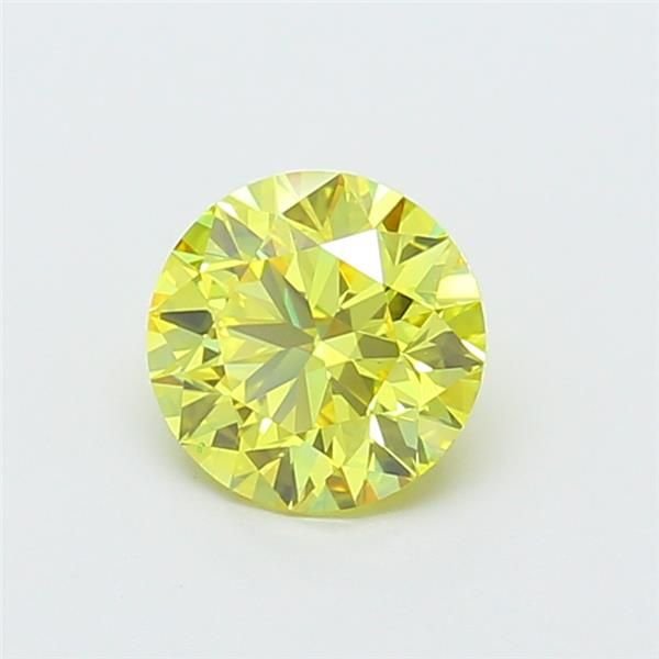 1.25 Ct. Fancy Vivid Yellow Round Lab Diamond