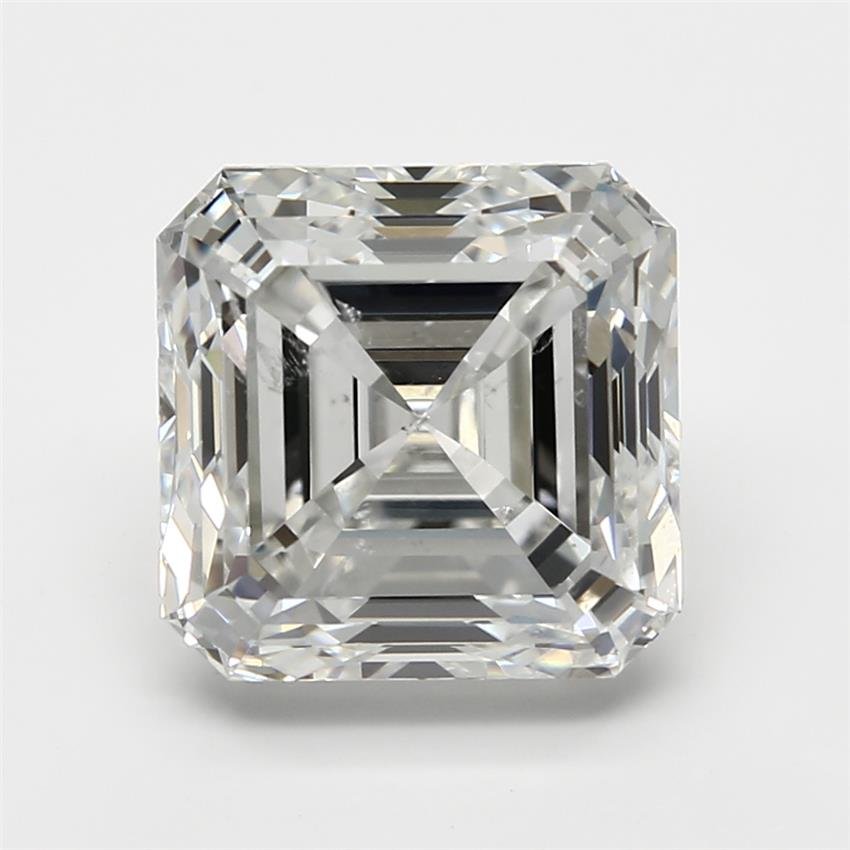 3.05ct G SI2 Rare Carat Ideal Cut Asscher Diamond