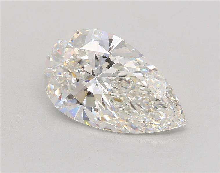 5.04ct G VVS2 Rare Carat Ideal Cut Pear Lab Grown Diamond