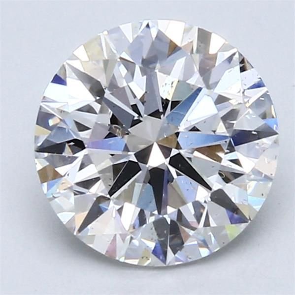 2.01ct E SI2 Rare Carat Ideal Cut Round Diamond