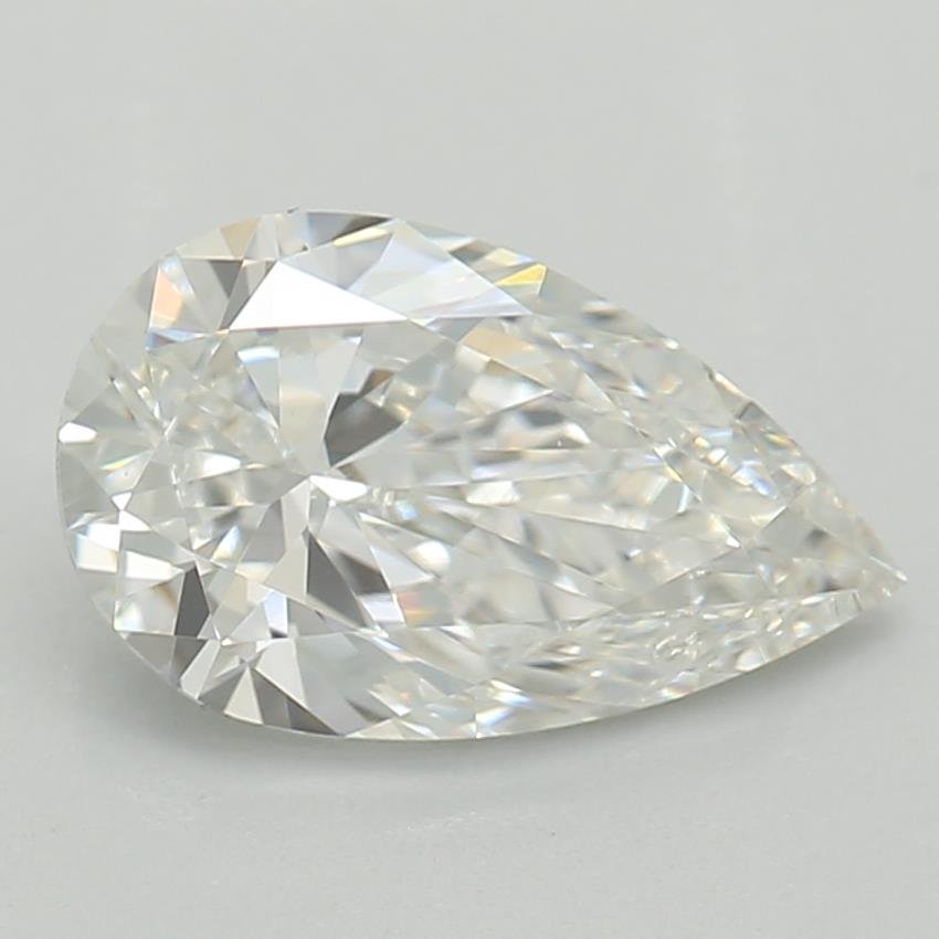 0.78ct E VVS2 Rare Carat Ideal Cut Pear Lab Grown Diamond