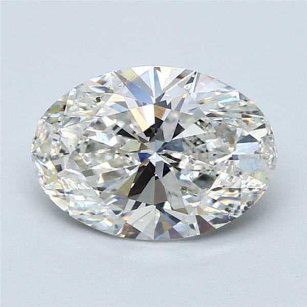 2.21ct H SI1 Rare Carat Ideal Cut Oval Diamond