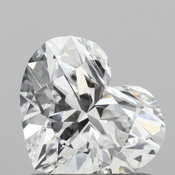 0.86ct D VVS2 Rare Carat Ideal Cut Heart Lab Grown Diamond