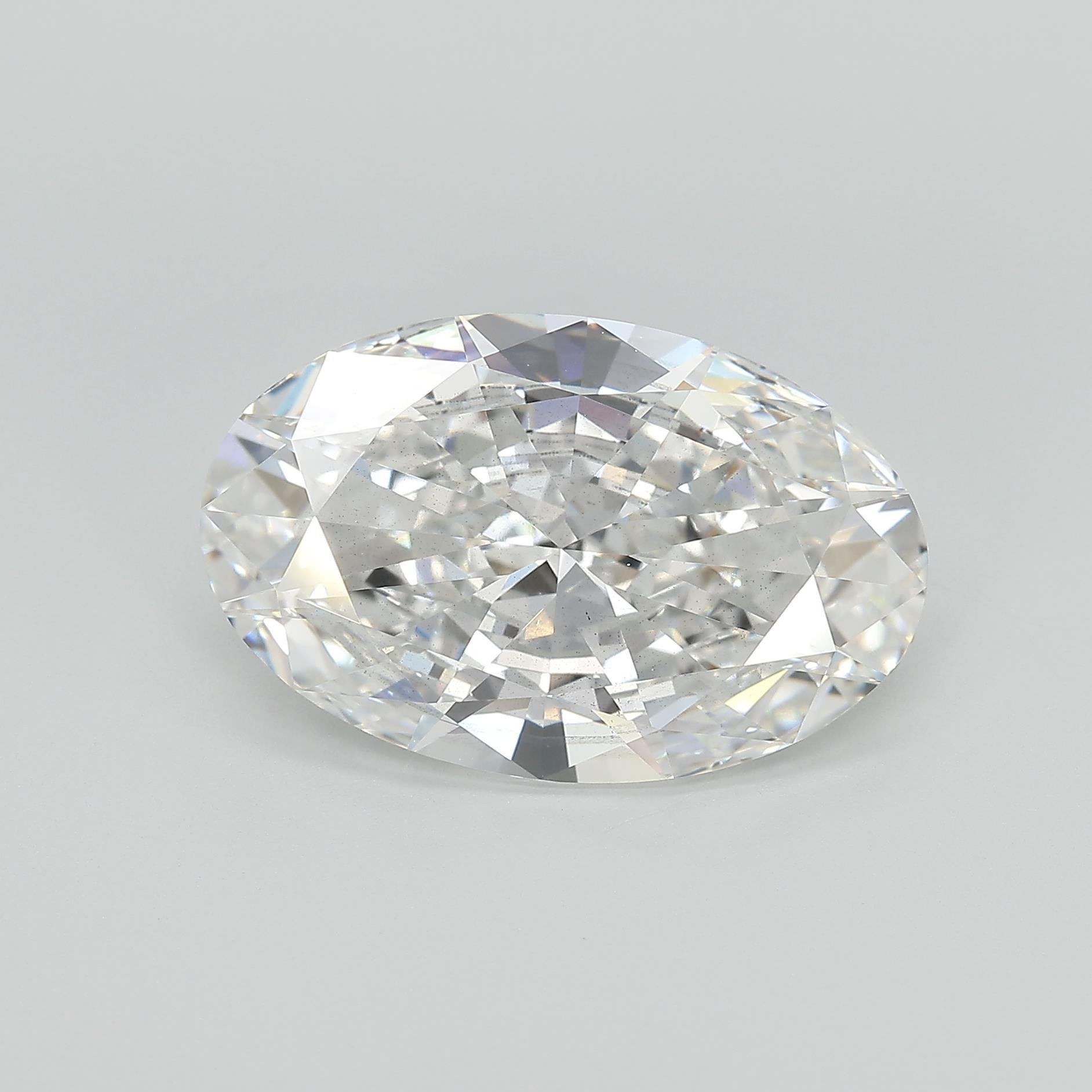 7.51ct F SI1 Very Good Cut Oval Lab Grown Diamond