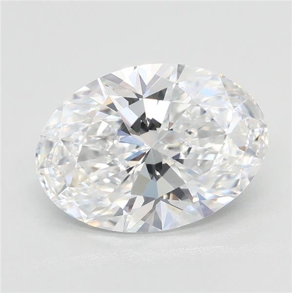 2.08ct D VS1 Rare Carat Ideal Cut Oval Lab Grown Diamond